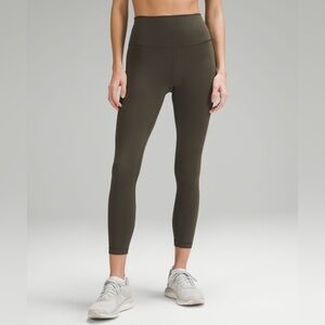 lululemon Wunder Train High-Rise Tight - 25” in dark olive NEW W TAGS
